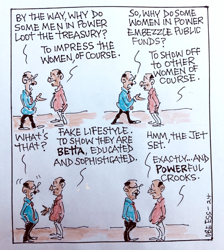 CARTOON OF THE DAY: Why women in power embezzle public funds
