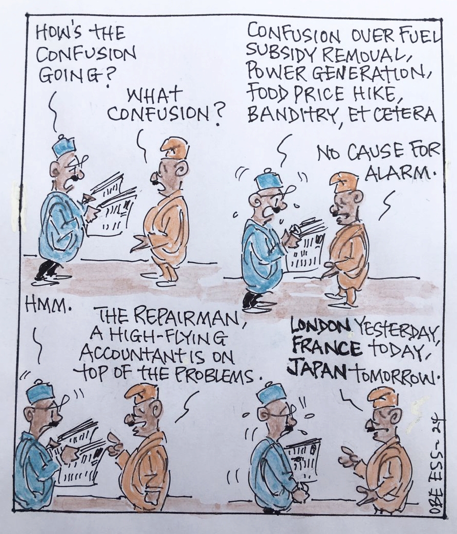 CARTOON OF THE DAY: Confusion over fuel subsidy removal, food price hike
