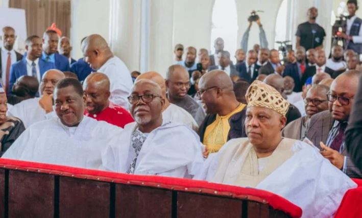 Tinubu, governors pay last respect to Akeredolu in Owo