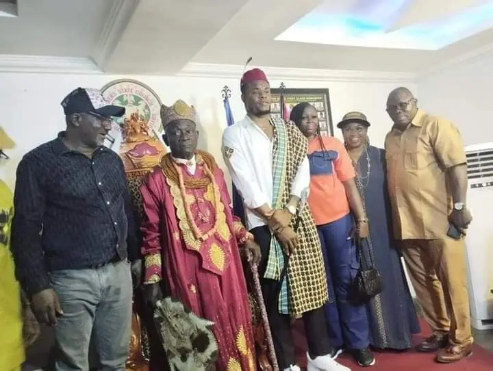 AFCON 2023: Super Eagles goalie, Stanley Nwabali honoured with chieftaincy title, cash gift